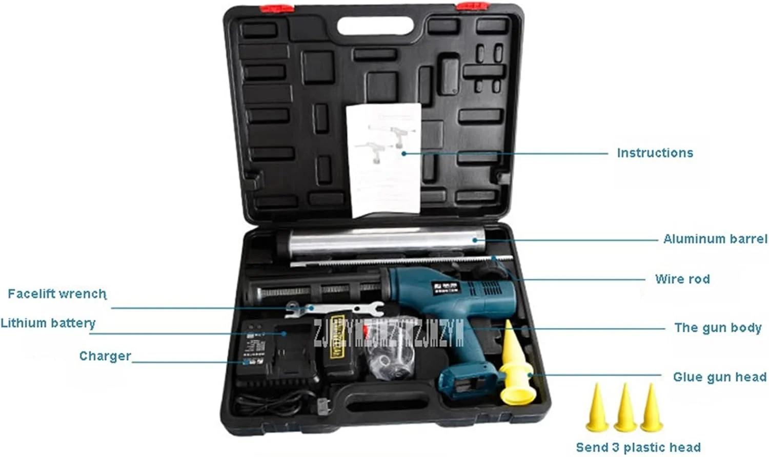 تفنگ اسپری رنگ بادی REHOOF با باتری لیتیومی، قابل استفاده با سوسیس و کارتریج درزگیر، تفنگ چسب شیشه برقی 14-18 ولت 4.0 آمپر 6000 نیوتن برای هنر ناخن موقت، خودرو و سرگرمی تفنگ اسپری رنگ بادی REHOOF با باتری لیتیومی، قابل استفاده با سوسیس و کارتریج درزگیر، تفنگ چسب شیشه برقی 14-18 ولت 4.0 آمپر 6000 نیوتن برای هنر ناخن موقت، خودرو و سرگرمی