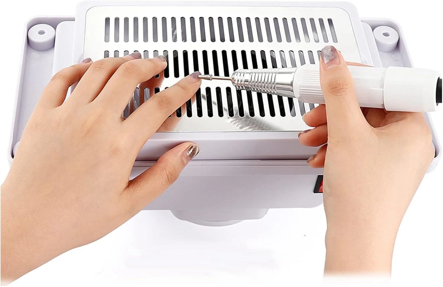 دستگاه جمع کننده گرد و غبار ناخن رومیزی JCAKES، تجهیزات هنری سالن ناخن با 3 کیسه جمع آوری، فن جاروبرقی برای ناخن های اکریلیک و ژل اکستنشن ناخن پلی