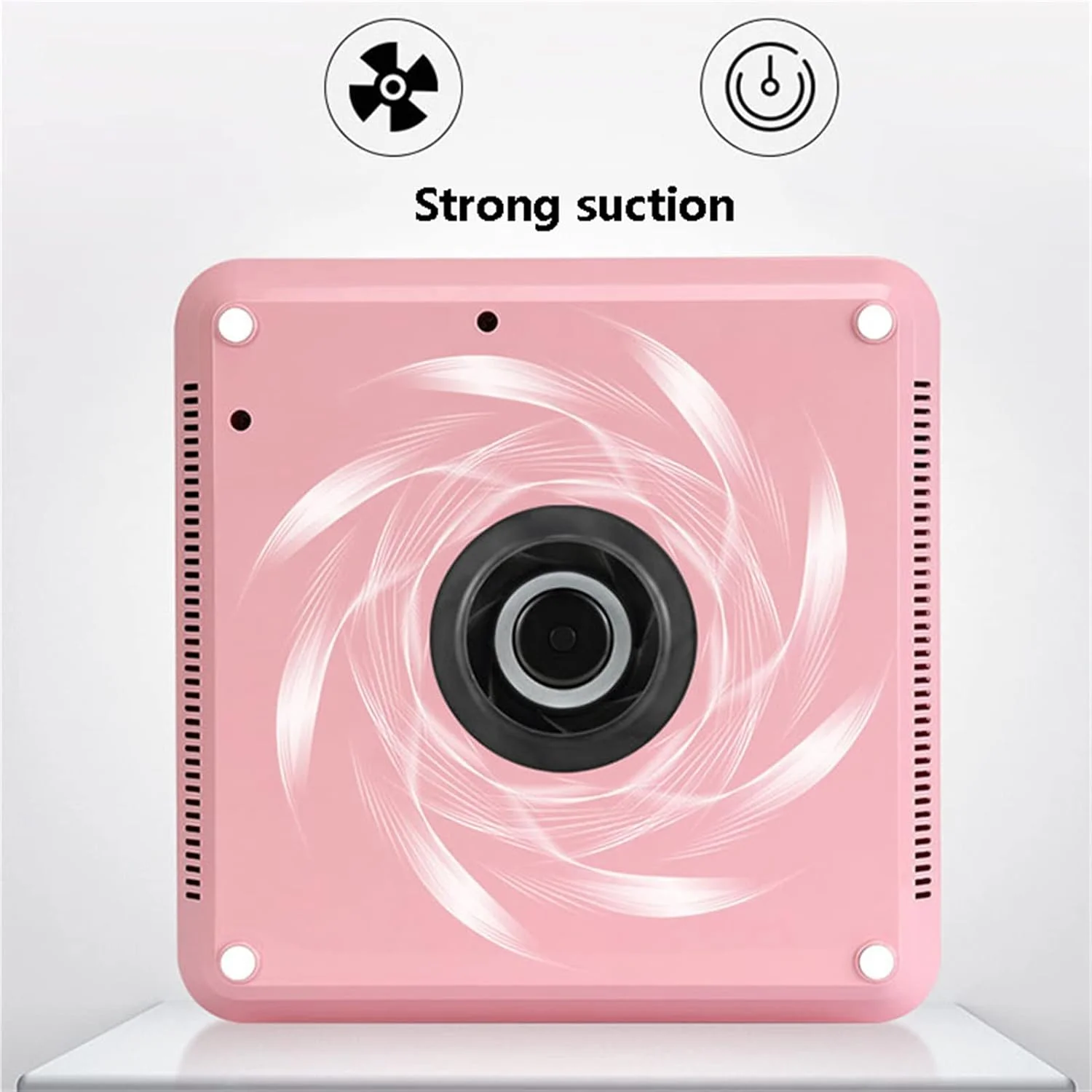 دستگاه جمع کننده گرد و غبار ناخن حرفه ای JCAKES با لامپ، فن مکنده جاروبرقی ناخن با ابزار مانیکور فشار دهنده کوتیکول استیل، سفید