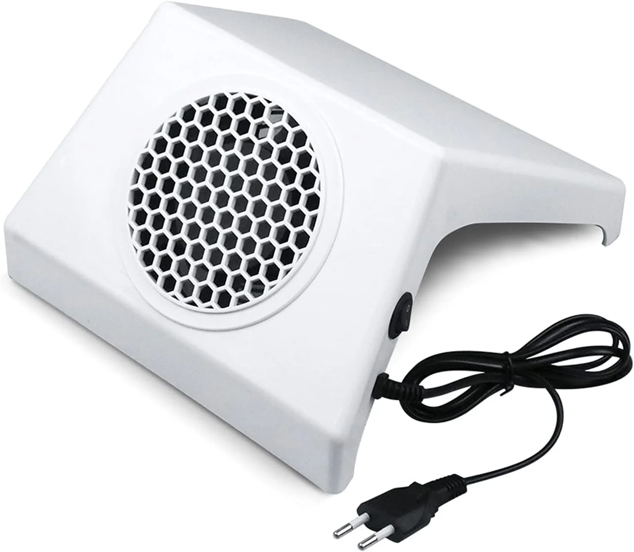 دستگاه جمع کننده گرد و غبار ناخن، فن مکش قوی دستگاه مانیکور با کیسه گرد و غبار، ابزار سالن طراحی ناخن، جمع کننده گرد و غبار ناخن برای استفاده در سالن و منزل (رنگ: سفید)