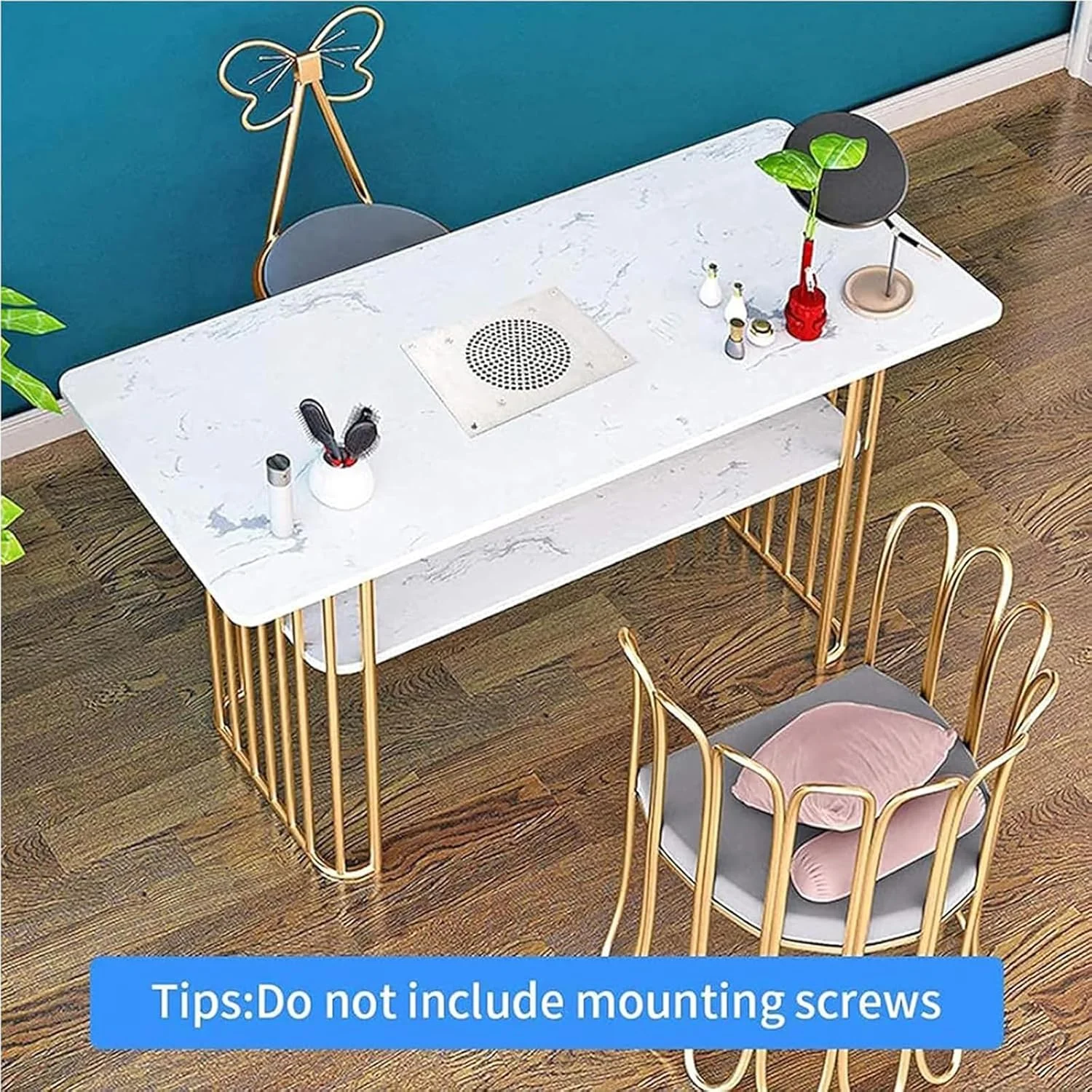 دستگاه جمع کننده گرد و غبار ناخن توکار، مکنده جذب کننده ناخن، تمیز کننده بی صدای ناخن با قدرت بالا 4000 دور در دقیقه، تجهیزات خشک کن ناخن سالن