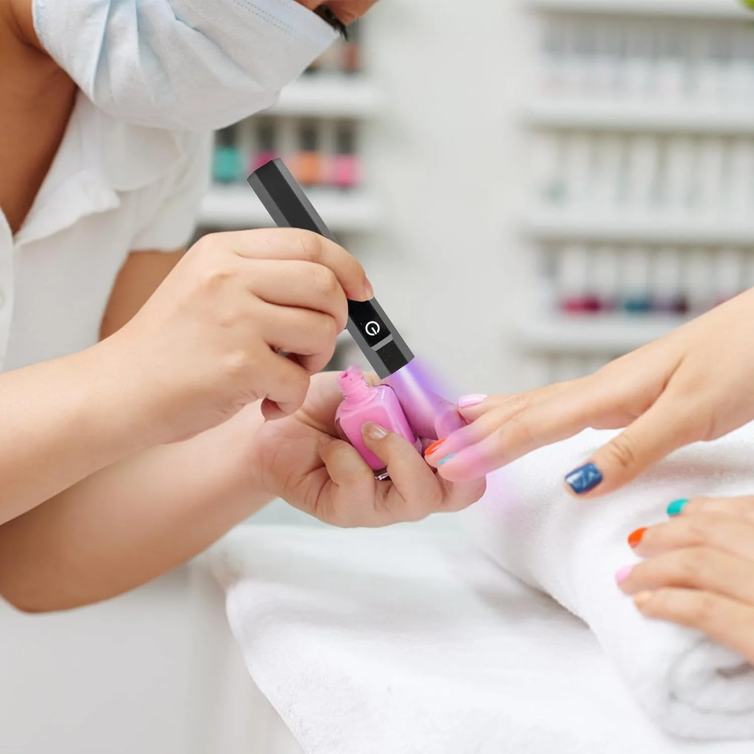 چراغ دستی برای ناخن های ژلی | خشک کن فلش بی سیم با 2 حالت زمان بندی با صفحه نمایش LED، لوازم زیبایی دستی دستگاه مانیکور قابل حمل برای استفاده در سفر چراغ دستی برای ناخن های ژلی | خشک کن فلش بی سیم با 2 حالت زمان بندی با صفحه نمایش LED، لوازم زیبایی دستی دستگاه مانیکور قابل حمل برای استفاده در سفر