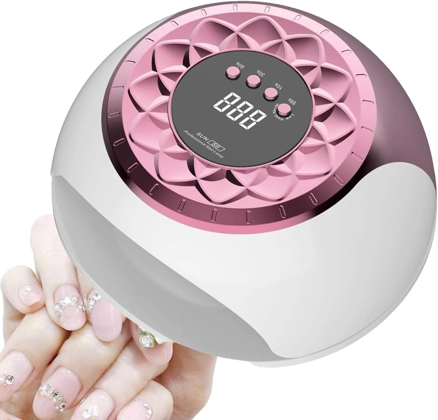 دستگاه خشک کن لاک ناخن UV - خشک کننده سریع لاک ژل، دستگاه چند منظوره قابل حمل UV LED برای استفاده در منزل، مسافرت، دست و پا