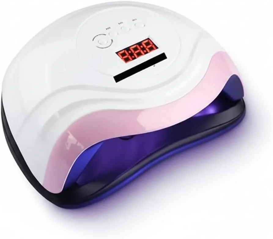 دستگاه خشک کن لاک ناخن 48 وات LED UV با 4 تنظیمات تایمر | دستگاه خشک کن لاک ژل حرفه ای برای خشک کردن لاک ناخن دست و پا | دستگاه خشک کن ناخن مانیکور پدیکور برای استفاده در منزل و سالن