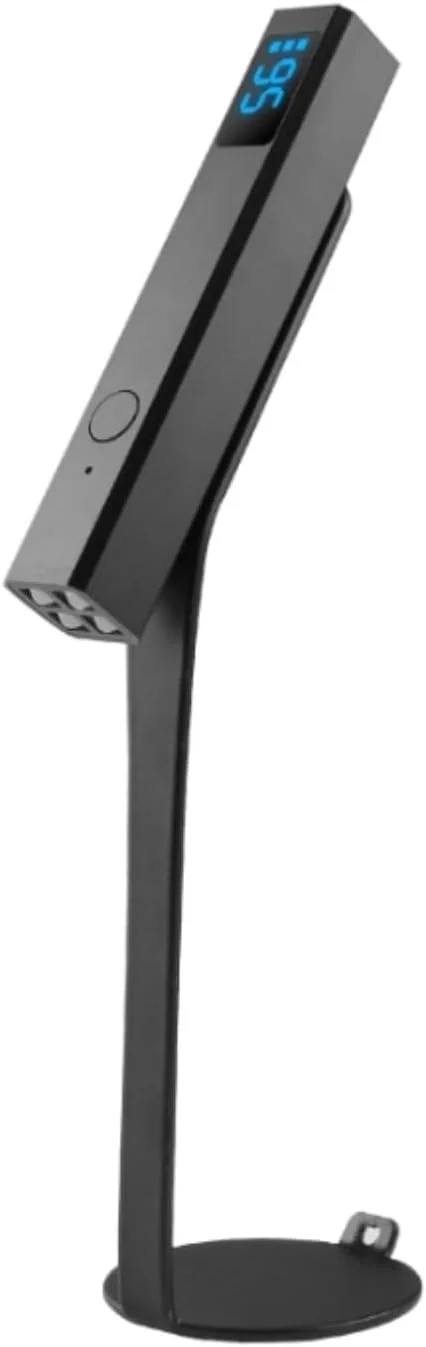 چراغ دستی مغناطیسی یو وی برای ناخن: پایه مغناطیسی 2 در 1 نقره ای و مهر ناخن، خشک کن ناخن بی سیم، صفحه نمایش ال سی دی دستی، لامپ کیورینگ، لامپ ال ای دی ژل مینی قابل حمل، هدیه مانیکور