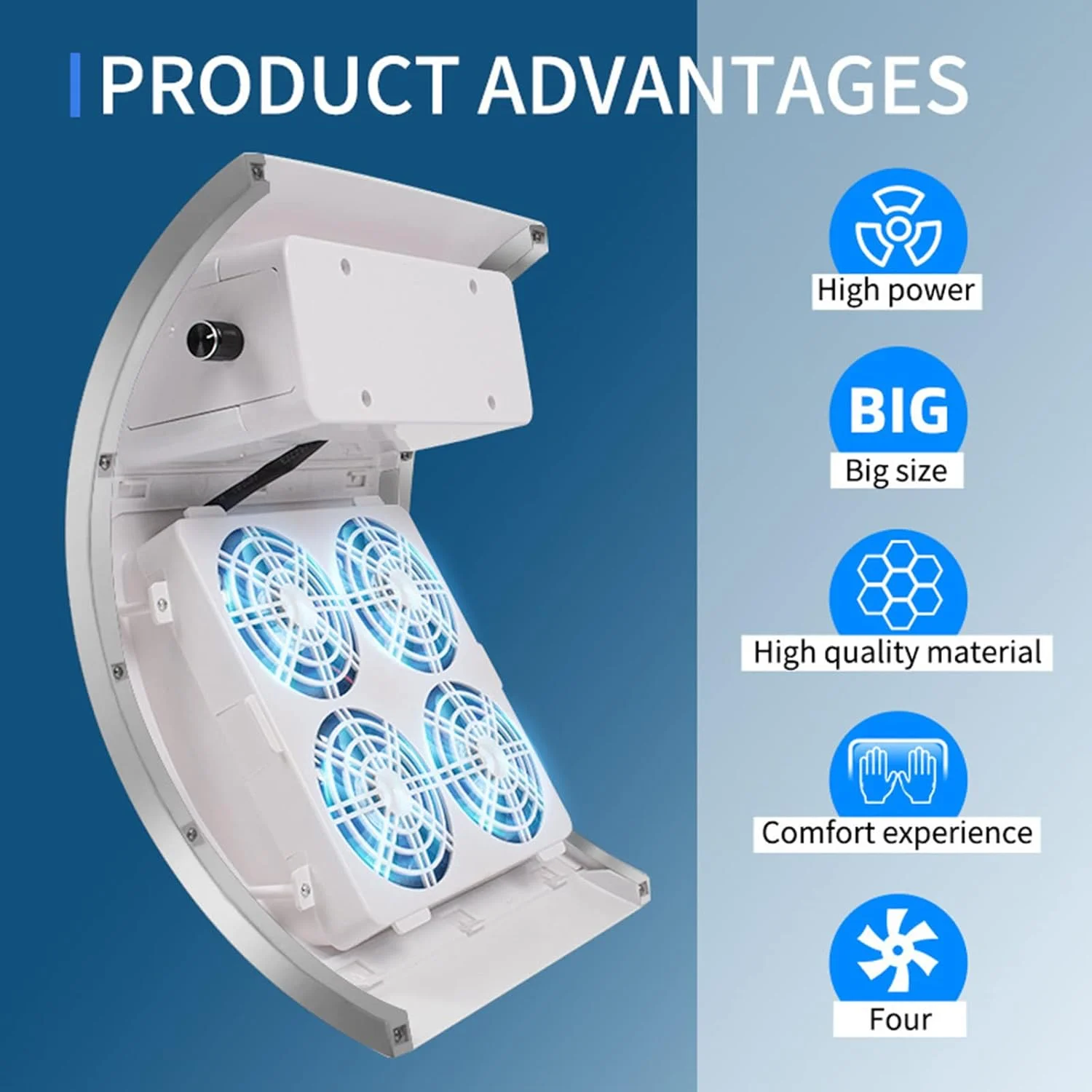 دستگاه مکنده گرد و غبار ناخن 80 وات، با قابلیت تنظیم سرعت چرخش، دارای 4 فن و کیسه گرد و غبار، تجهیزات کاربردی برای تمیز کردن سالن آرایش ناخن
