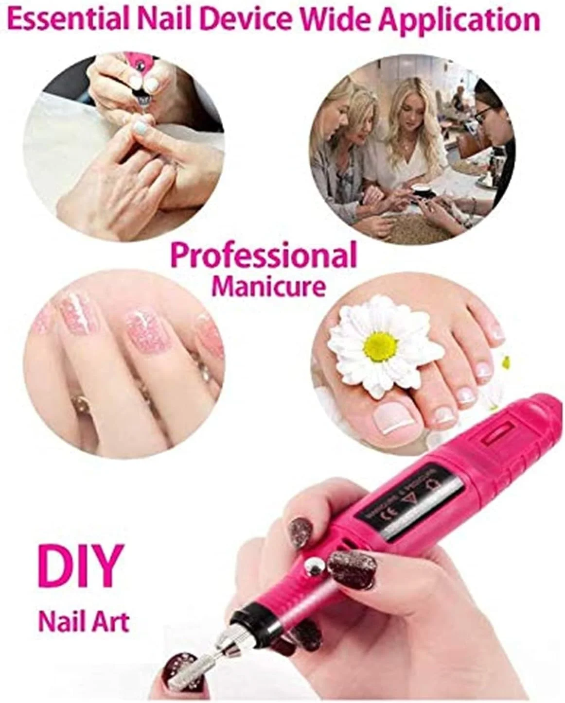 دستگاه مینی سنگ فرز برقی SKEIDO، ابزار دریل، مناسب برای برداشتن لاک ژل ناخن، دستگاه مانیکور، کیت ابزار چرخشی سنگ زنی برای فرزکاری، پیرایش، پولیش و حکاکی