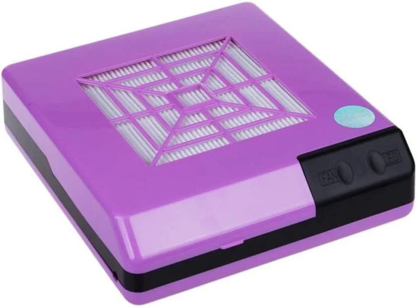 دستگاه جمع کننده گرد و غبار ناخن 60 واتی با مکش قوی، خشک کن بادی، طراحی آرنجی جمع شونده، ابزار مانیکور پدیکور (رنگ: بنفش) دستگاه جمع کننده گرد و غبار ناخن 60 واتی با مکش قوی، خشک کن بادی، طراحی آرنجی جمع شونده، ابزار مانیکور پدیکور (رنگ: بنفش)