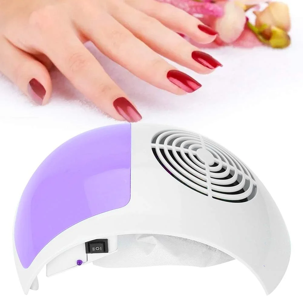 دستگاه مکنده گرد ناخن 45 وات تک فن، ابزار مانیکور با کیسه جمع آوری گرد و غبار، مکنده برقی قدرتمند برای مانیکور (04)