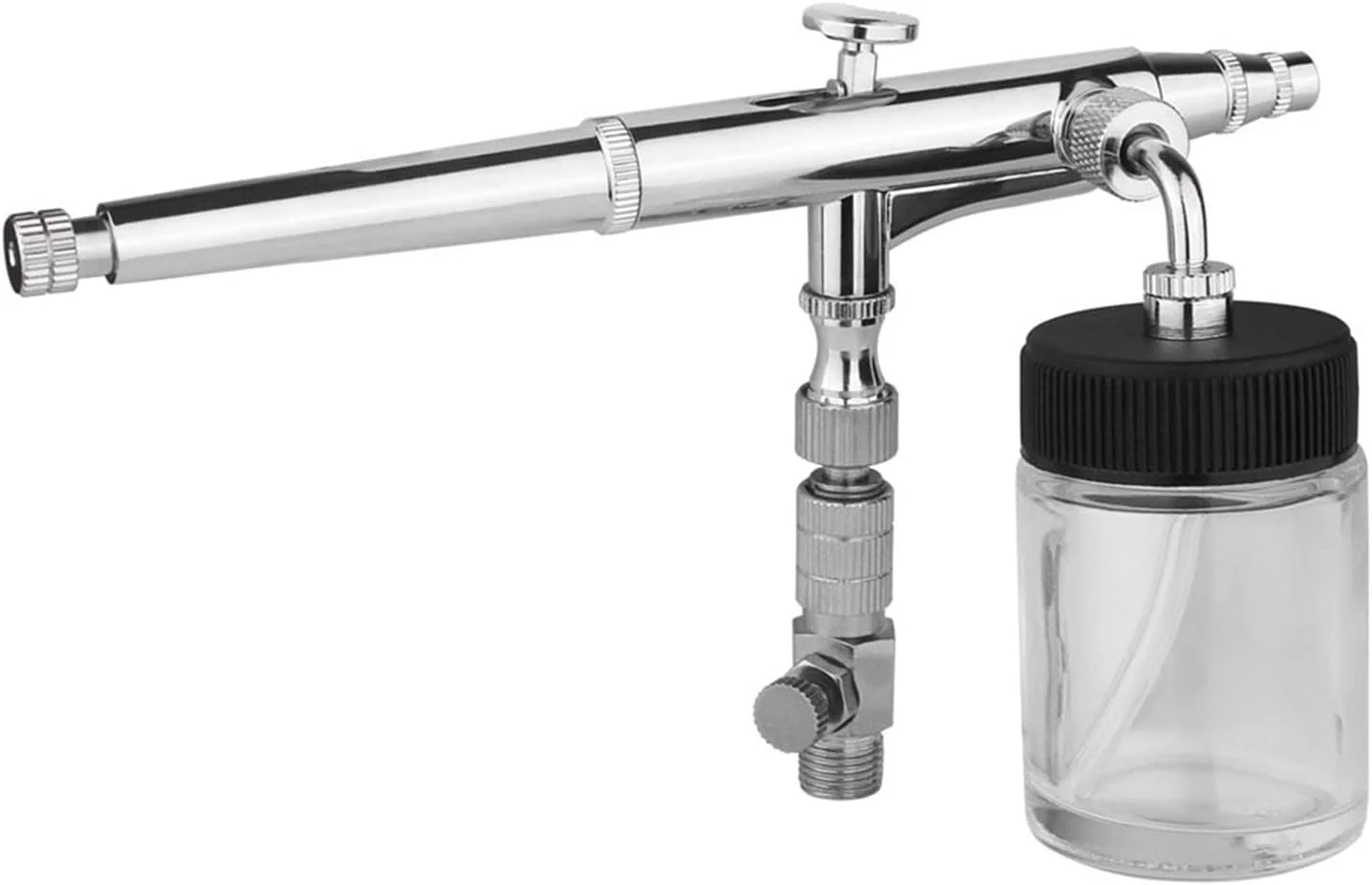 ست ایربراش سایفون گرانشی خوراک جانبی برای مدل سازی، نقاشی هنری با آداپتور G1/8، آچار، 2 فنجان مایع، کیت ایربراش، کیت سندبلاست