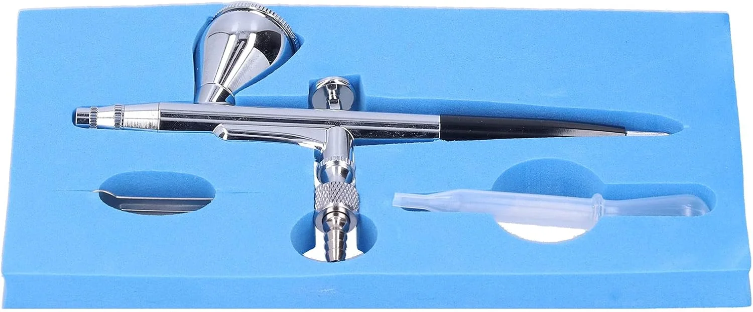 کیت ایربراش، کیت رنگ ایربراش G1/8 با ظرفیت 7CC، ست های نقاشی ایربراش برای چاپ مدل، دکوراسیون منزل (مشکی)