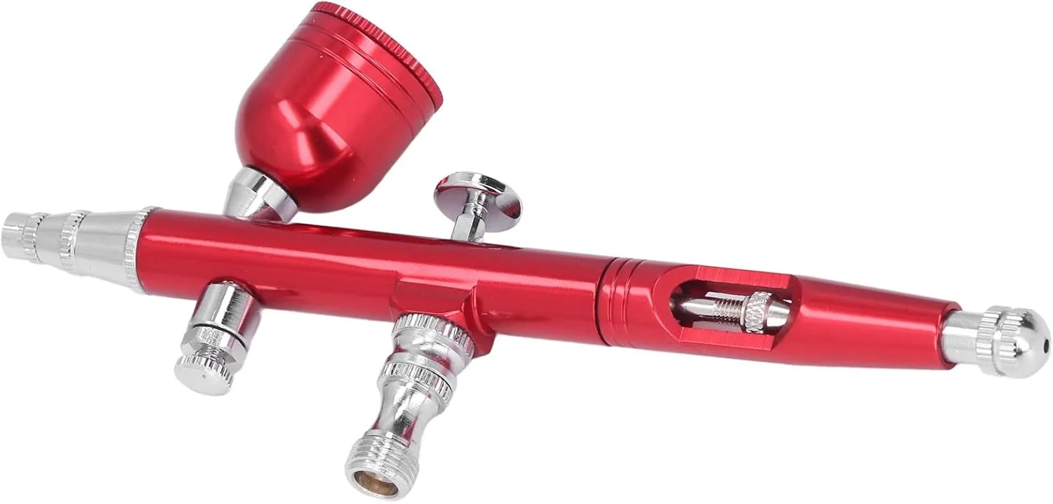 ایربراش، تفنگ بی سیم طراحی ناخن و آرایش مدل G1/8 AR180 قرمز ایربراش، تفنگ بی سیم طراحی ناخن و آرایش مدل G1/8 AR180 قرمز