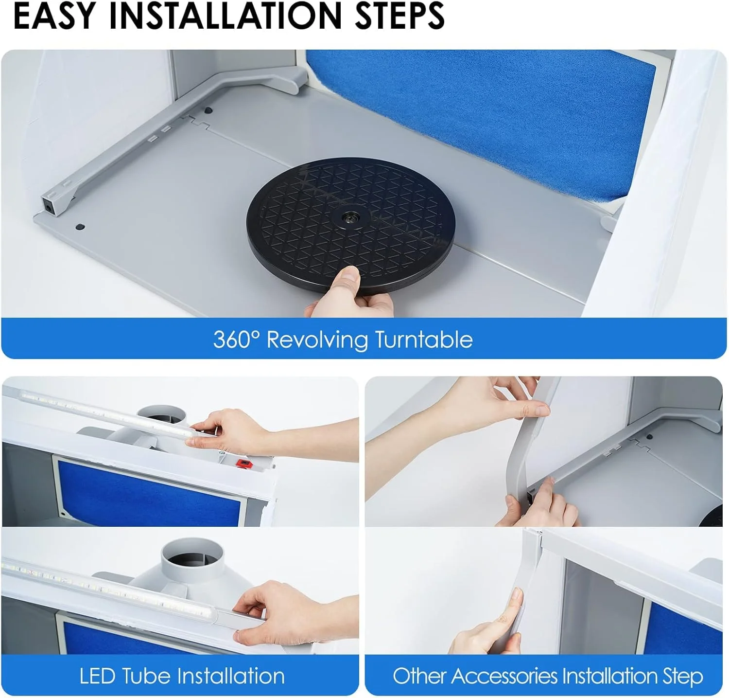 کیت کابین اسپری ایربراش با دو فن، کیت کابین اسپری رنگ ایربراش قابل حمل با فیلتر، چراغ های LED و دستگیره های قابل تنظیم برای مدل، کیک، کاردستی، ناخن، اسباب بازی، قطعات هنری کیت کابین اسپری ایربراش با دو فن، کیت کابین اسپری رنگ ایربراش قابل حمل با فیلتر، چراغ های LED و دستگیره های قابل تنظیم برای مدل، کیک، کاردستی، ناخن، اسباب بازی، قطعات هنری