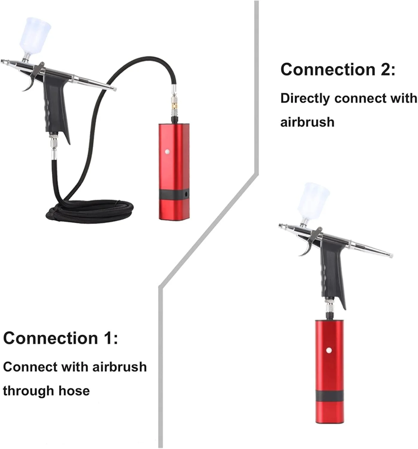 کیت ایربراش بیسیم با تفنگی اسپری ماشهای گرانشی برای هنر، مدل، رنگ بدن، آرایش هنرمند، خالکوبی ناخن، ابزار کیک (رنگ: مشکی Tm80s a) کیت ایربراش بیسیم با تفنگی اسپری ماشهای گرانشی برای هنر، مدل، رنگ بدن، آرایش هنرمند، خالکوبی ناخن، ابزار کیک (رنگ: مشکی Tm80s a)