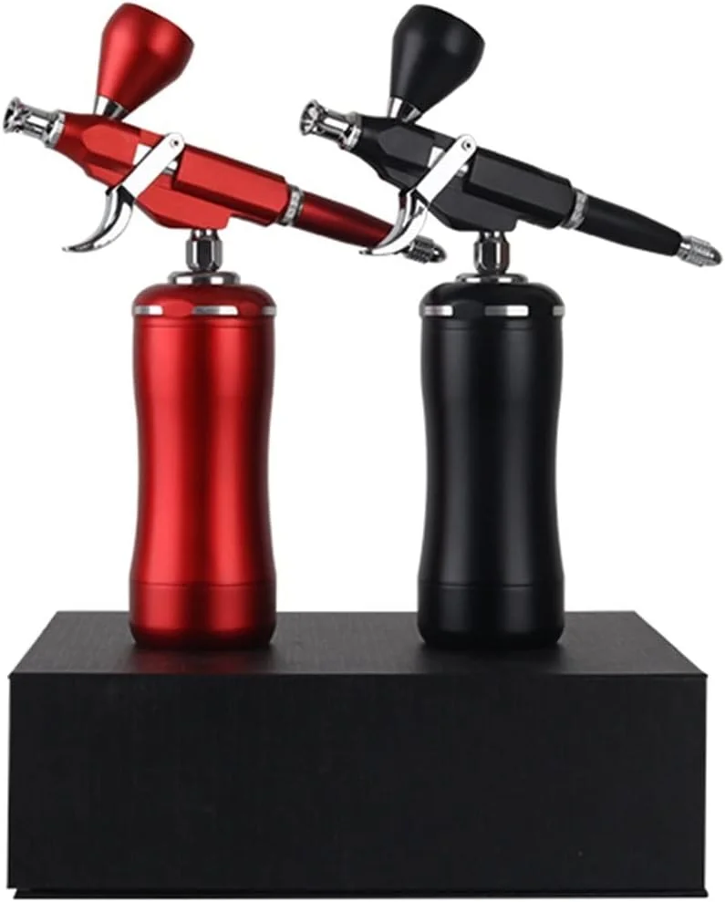 دستگاه رنگ پاش ایربراش قرمز FURLOU با کمپرسور و تفنگ اسپری ماشه ای گرانشی برای هنر، مدل، رنگ بدن، آرایش هنرمند، خالکوبی ناخن، ابزار کیک (رنگ: طلایی) دستگاه رنگ پاش ایربراش قرمز FURLOU با کمپرسور و تفنگ اسپری ماشه ای گرانشی برای هنر، مدل، رنگ بدن، آرایش هنرمند، خالکوبی ناخن، ابزار کیک (رنگ: طلایی)