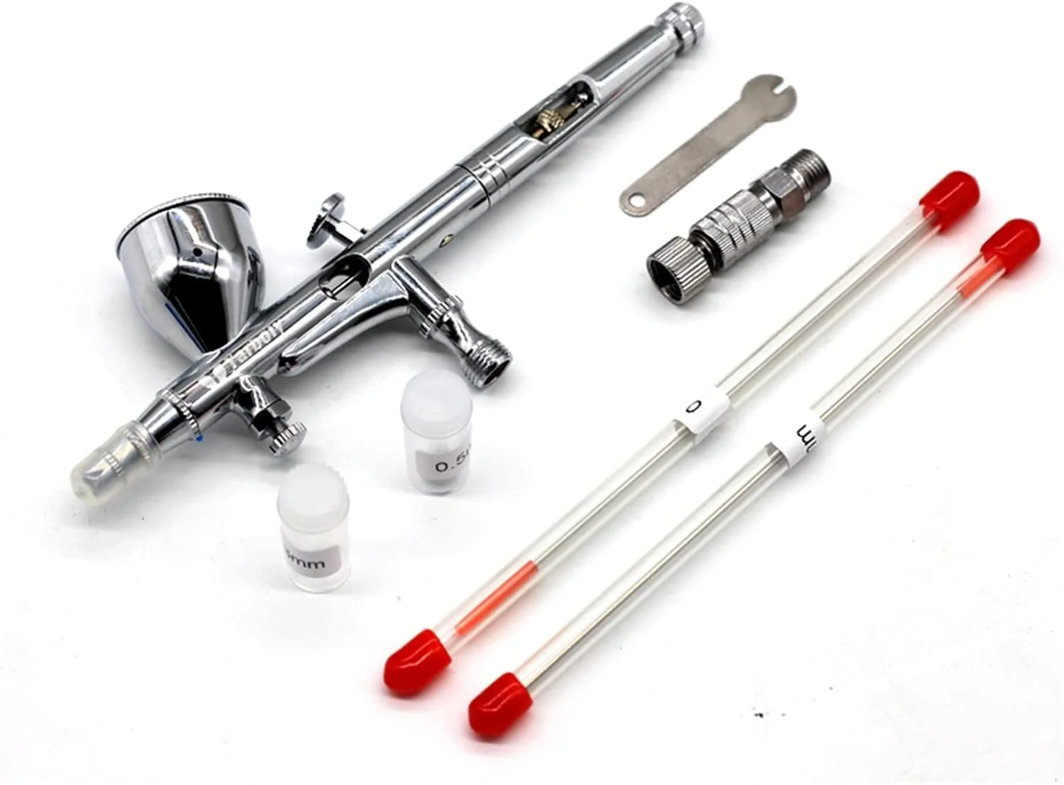 ایر براش دو منظوره، کیت ایربراش، ابزار رنگ آمیزی هنری، مناسب برای کیک، ناخن، رنگ خودرو، 0.2/0.3/0.5 میلی متر، برای هنر ناخن موقت، خودرو و سرگرمی