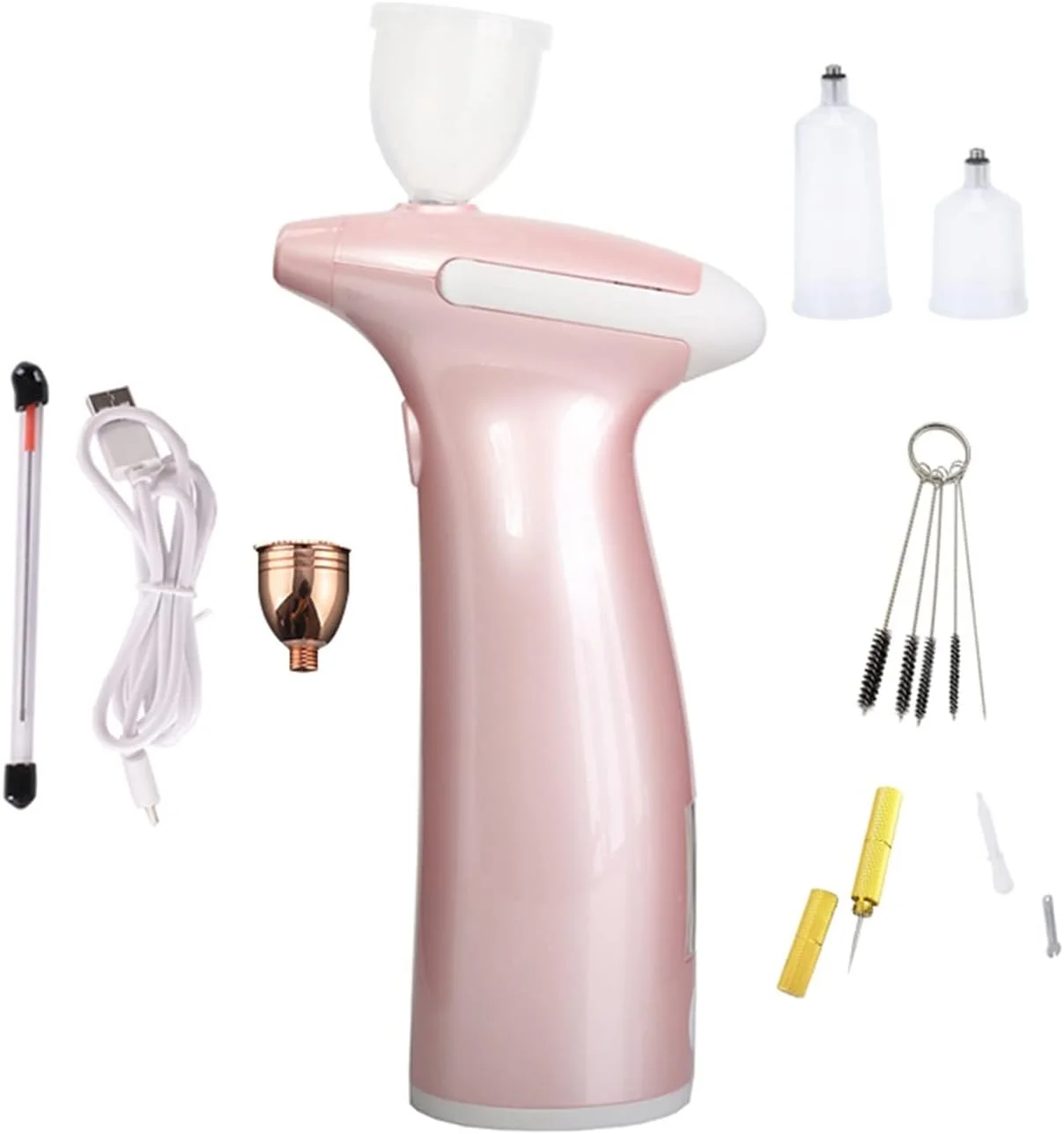 کیت کمپرسور ایربراش برای آرایش، طراحی ناخن، فونداسیون، مدل سازی، نقاشی، تتو، مواد معدنی، مسافرت ایمن، مراقبت از زیبایی، پمپ ایربراش یخ سیاه برای دیوارها، سقف، و نرده های داخلی و خارجی منزل