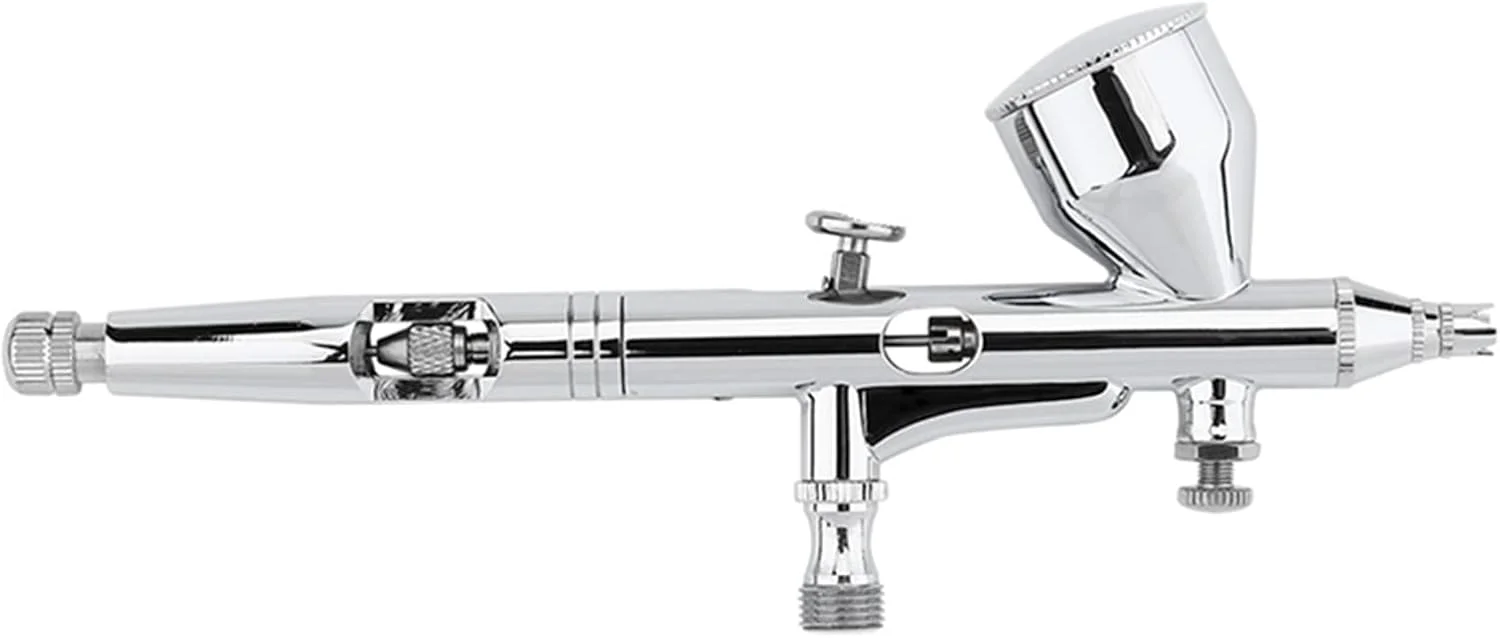 ست ایربراش چند منظوره Eujgoov، تفنگ اسپری سوزنی دوگانه برای تزئین کیک، مدل، رنگ آمیزی با فنجان قیفی، برای خالکوبی با ایربراش، طراحی ناخن و موارد دیگر. عالی