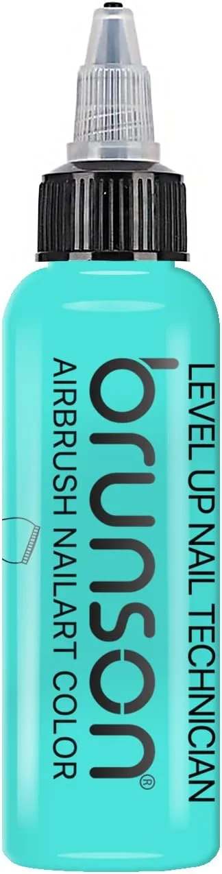 جوهر طراحی ناخن برانسون، رنگ ایربراش، رنگ اکریلیک، لاک ناخن/رنگدانه برای مدل، سرگرمی، صنایع دستی، چرم و نقاشی کفش، شابلون ناخن، رنگ ایربراش طراحی ناخن BAP10 تیفانی (15 میلی لیتر)