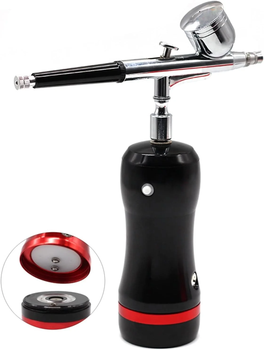 ایر براش اسپری با قابلیت شروع و توقف خودکار، همراه با کیت کمپرسور، قابل حمل، مینی، مناسب آرایش، طراحی ناخن، رنگ آمیزی موقت خودرو و سرگرمی