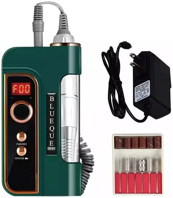 دستگاه سوهان برقی ناخن بدون سیم گلوبال فشن مدل BQ301 – 35000 دور در دقیقه، نمایشگر LCD، قابل شارژ، سبک و ارگونومیک برای ریموو کاشت ژل و پودر، مناسب استفاده در سالن و منزل، مانیکور و پدیکور (سبز) دستگاه سوهان برقی ناخن بدون سیم گلوبال فشن مدل BQ301 – 35000 دور در دقیقه، نمایشگر LCD، قابل شارژ، سبک و ارگونومیک برای ریموو کاشت ژل و پودر، مناسب استفاده در سالن و منزل، مانیکور و پدیکور (سبز)