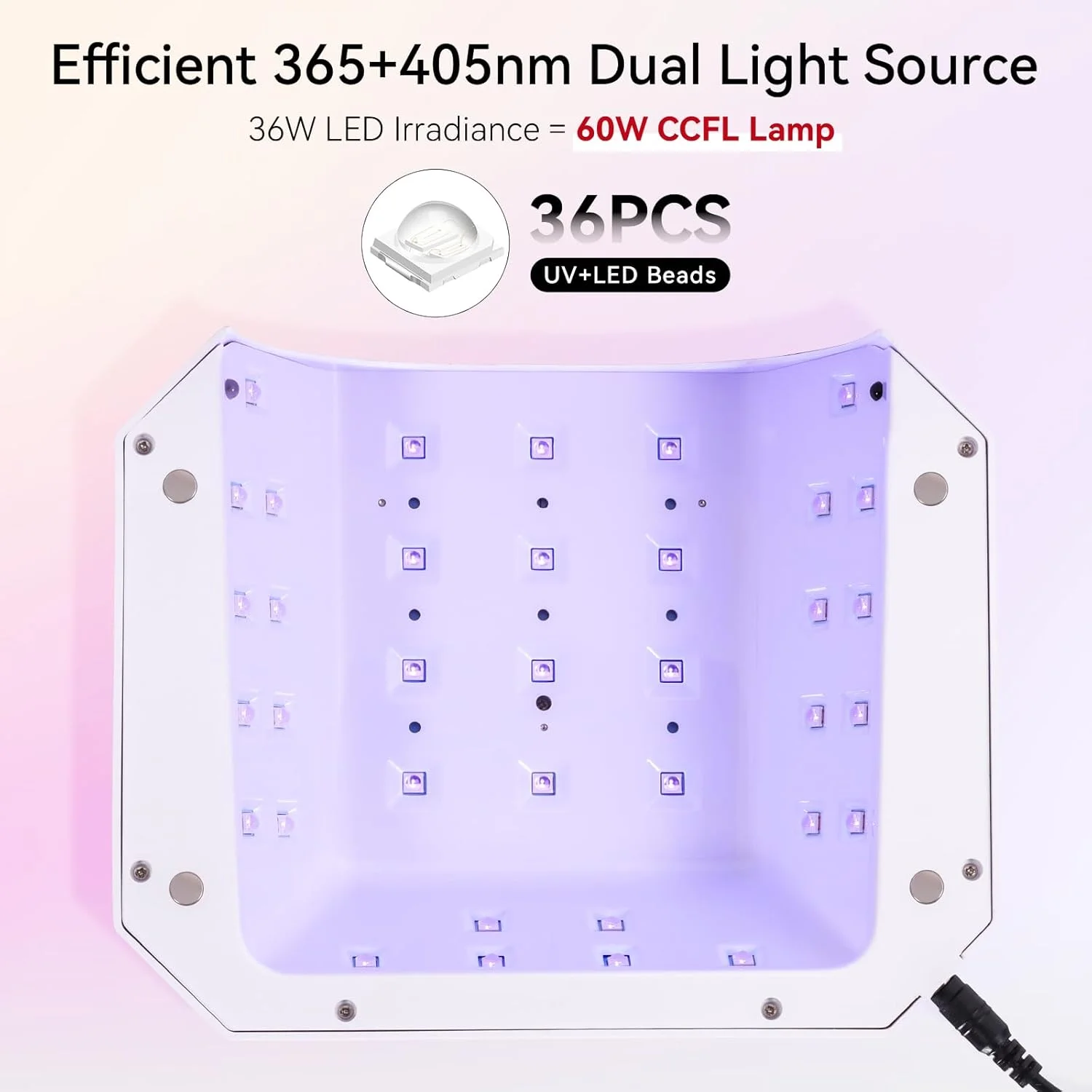 دستگاه خشک کن لاک ژل ماکارت: چراغ LED برای لاک ژل، خشک کن ناخن 36 وات با صفحه نمایش 4 زمانه و سنسور خودکار، دستگاه حرفه ای برای استفاده در سالن و منزل دستگاه خشک کن لاک ژل ماکارت: چراغ LED برای لاک ژل، خشک کن ناخن 36 وات با صفحه نمایش 4 زمانه و سنسور خودکار، دستگاه حرفه ای برای استفاده در سالن و منزل