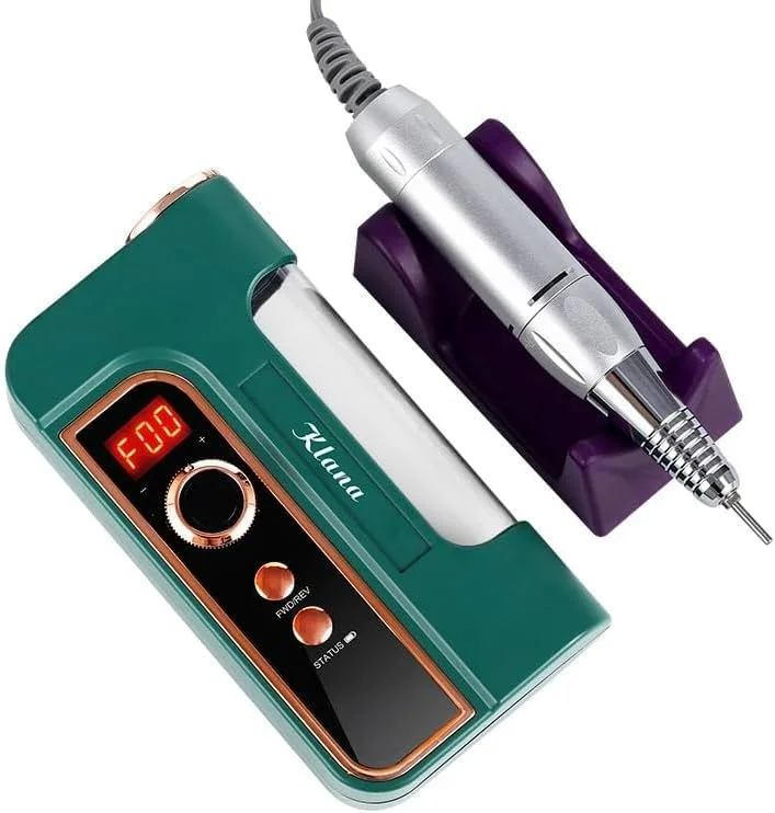 دستگاه سوهان برقی ناخن بدون سیم گلوبال فشن مدل BQ301 – 35000 دور در دقیقه، نمایشگر LCD، قابل شارژ، سبک و ارگونومیک برای ریموو کاشت ژل و پودر، مناسب استفاده در سالن و منزل، مانیکور و پدیکور (سبز) دستگاه سوهان برقی ناخن بدون سیم گلوبال فشن مدل BQ301 – 35000 دور در دقیقه، نمایشگر LCD، قابل شارژ، سبک و ارگونومیک برای ریموو کاشت ژل و پودر، مناسب استفاده در سالن و منزل، مانیکور و پدیکور (سبز)