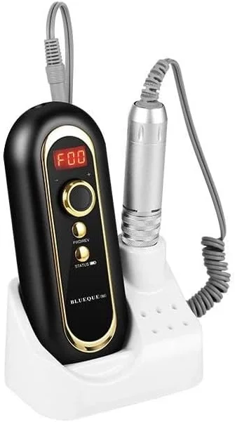 دستگاه مانیکور بیسیم گلوبال فشن مدل BQ-504A – 30,000 دور در دقیقه، نمایشگر LCD، قابل شارژ، سبک و ارگونومیک، مناسب برای از بین بردن لاک اکریلیک، ژل و پلیژل، مانیکور و پدیکور، استفاده در سالن و منزل (مشکی) دستگاه مانیکور بیسیم گلوبال فشن مدل BQ-504A – 30,000 دور در دقیقه، نمایشگر LCD، قابل شارژ، سبک و ارگونومیک، مناسب برای از بین بردن لاک اکریلیک، ژل و پلیژل، مانیکور و پدیکور، استفاده در سالن و منزل (مشکی)