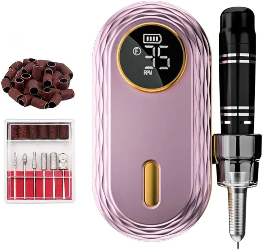 دستگاه سوهان برقی ناخن گلوبال فشن مدل BQ301 - سرعت 35000 دور در دقیقه، نمایشگر LCD، قابل شارژ، سبک و ارگونومیک برای برداشتن لاک ژل و کاشت، مانیکور و پدیکور - مناسب سالن و استفاده خانگی (رزگلد) دستگاه سوهان برقی ناخن گلوبال فشن مدل BQ301 - سرعت 35000 دور در دقیقه، نمایشگر LCD، قابل شارژ، سبک و ارگونومیک برای برداشتن لاک ژل و کاشت، مانیکور و پدیکور - مناسب سالن و استفاده خانگی (رزگلد)