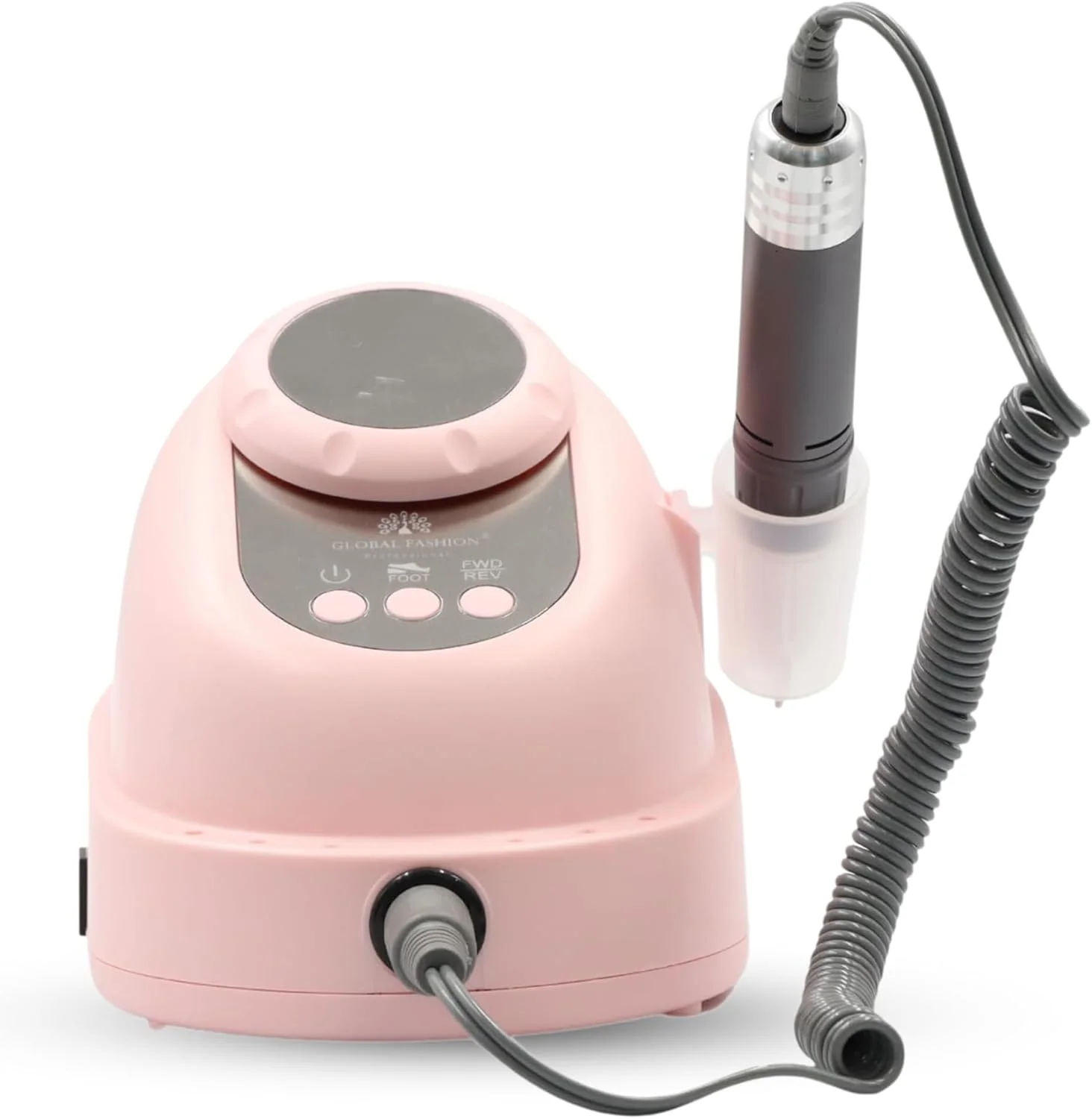 دستگاه سوهان برقی ناخن حرفه ای GLOBAL FASHION GF-210 – 68 وات، سرعت بالا 35000 دور در دقیقه، سرعت متغیر، چرخش معکوس، صدای کم، مناسب برای ناخن های اکریلیک، ژل و پلی ژل، مانیکور و پدیکور (صورتی) دستگاه سوهان برقی ناخن حرفه ای GLOBAL FASHION GF-210 – 68 وات، سرعت بالا 35000 دور در دقیقه، سرعت متغیر، چرخش معکوس، صدای کم، مناسب برای ناخن های اکریلیک، ژل و پلی ژل، مانیکور و پدیکور (صورتی)