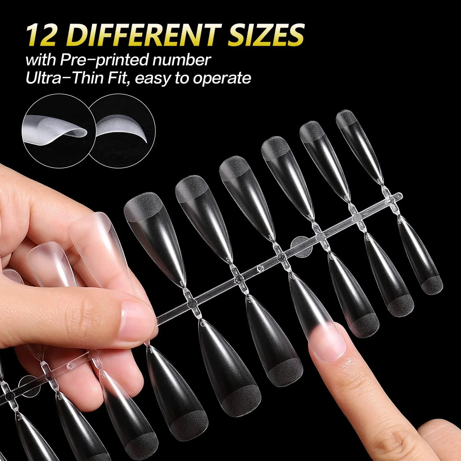 نکات ناخن مصنوعی AIMEILI، ۴۳۲ عدد، نکات ناخن از پیش بافر شده، نکات ناخن پوشش کامل برای اکستنشن ناخن خیساندنی، ناخن های مصنوعی اکریلیک با جعبه برای سالن هنر ناخن و DIY خانگی، ۱۰ سایز نکات ناخن مصنوعی AIMEILI، ۴۳۲ عدد، نکات ناخن از پیش بافر شده، نکات ناخن پوشش کامل برای اکستنشن ناخن خیساندنی، ناخن های مصنوعی اکریلیک با جعبه برای سالن هنر ناخن و DIY خانگی، ۱۰ سایز