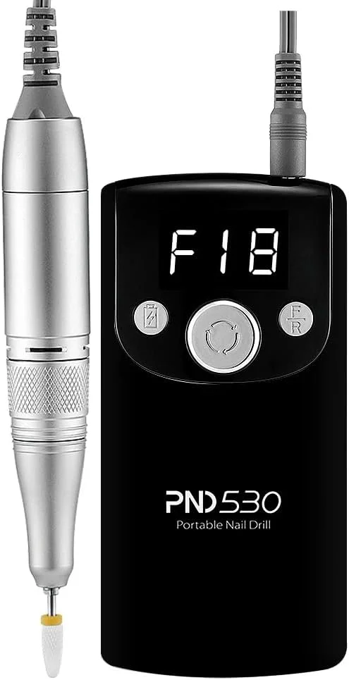 دستگاه سوهان برقی ناخن شارژی و بی سیم گلوبال فشن | سوهان برقی قابل حمل با موتور 30000 دور در دقیقه برای ناخن های اکریلیک، ژل و پلی ژل | (PND530 | مشکی) دستگاه سوهان برقی ناخن شارژی و بی سیم گلوبال فشن | سوهان برقی قابل حمل با موتور 30000 دور در دقیقه برای ناخن های اکریلیک، ژل و پلی ژل | (PND530 | مشکی)