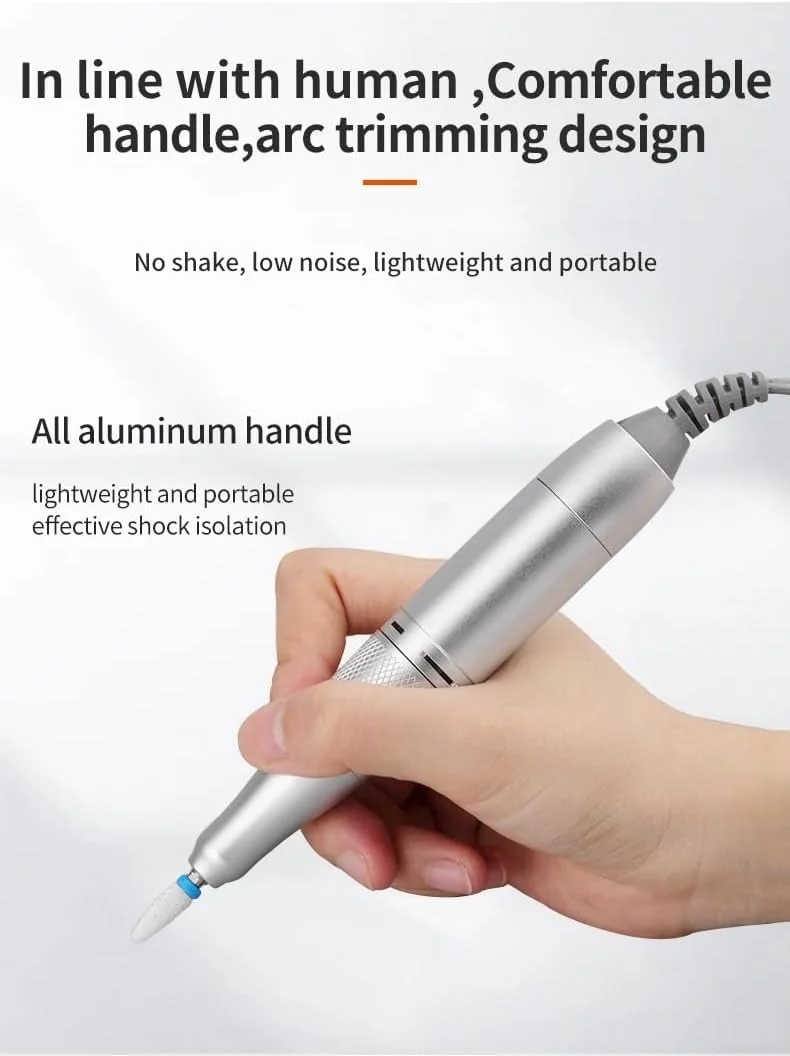 دستگاه سوهان برقی ناخن شارژی و بی سیم گلوبال فشن | سوهان برقی قابل حمل با موتور 30000 دور در دقیقه برای ناخن های اکریلیک، ژل و پلی ژل | (PND530 | مشکی) دستگاه سوهان برقی ناخن شارژی و بی سیم گلوبال فشن | سوهان برقی قابل حمل با موتور 30000 دور در دقیقه برای ناخن های اکریلیک، ژل و پلی ژل | (PND530 | مشکی)