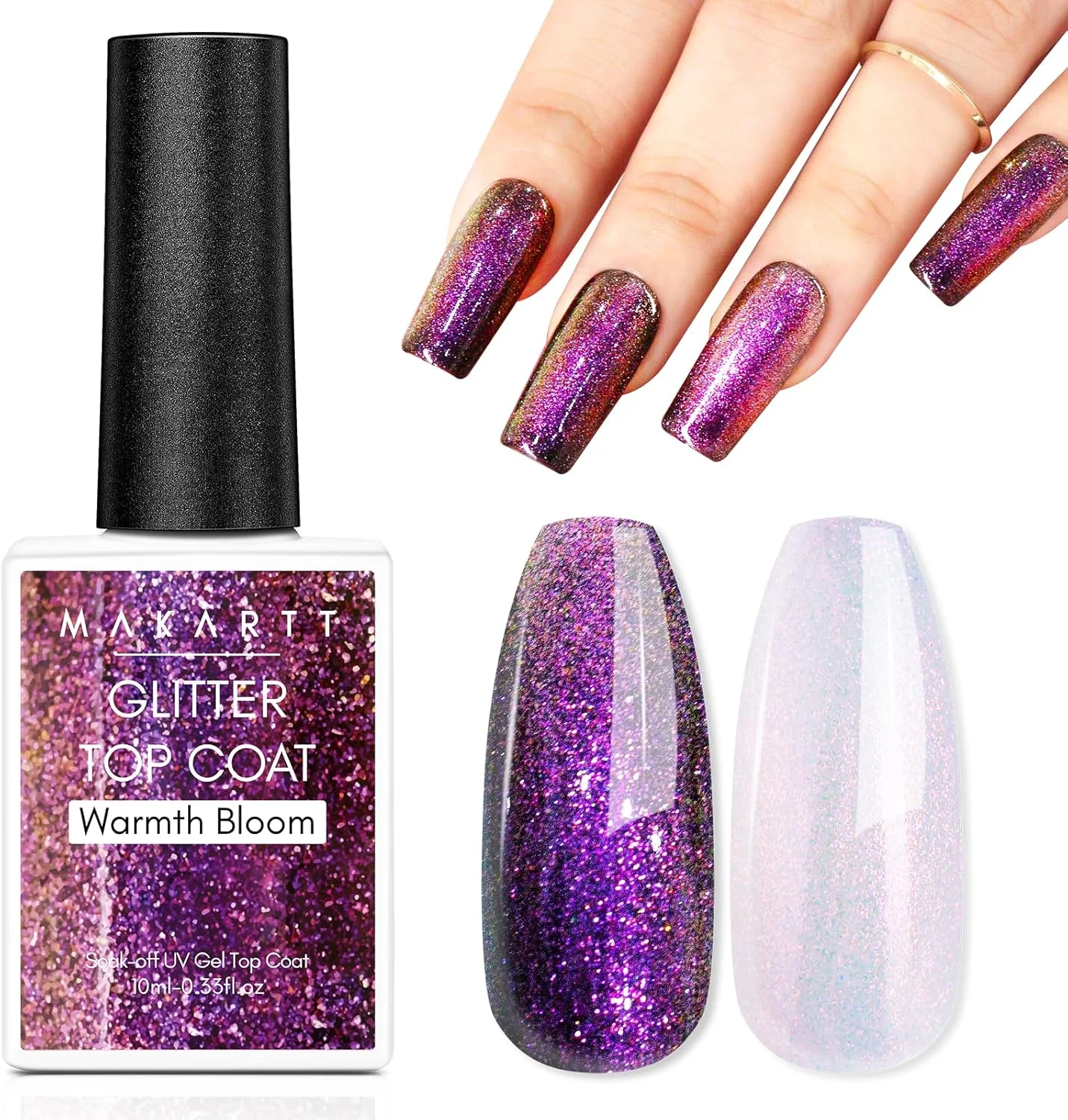 لاک ژل تاپ کت اکلیلی بدون اثر ماکارت، لاک ژل یو وی ال ای دی صورتی آرورا، درخشش بالا و ماندگاری طولانی، 10 میلی لیتر، ایده آل برای طراحی ناخن و مانیکورهای DIY لاک ژل تاپ کت اکلیلی بدون اثر ماکارت، لاک ژل یو وی ال ای دی صورتی آرورا، درخشش بالا و ماندگاری طولانی، 10 میلی لیتر، ایده آل برای طراحی ناخن و مانیکورهای DIY