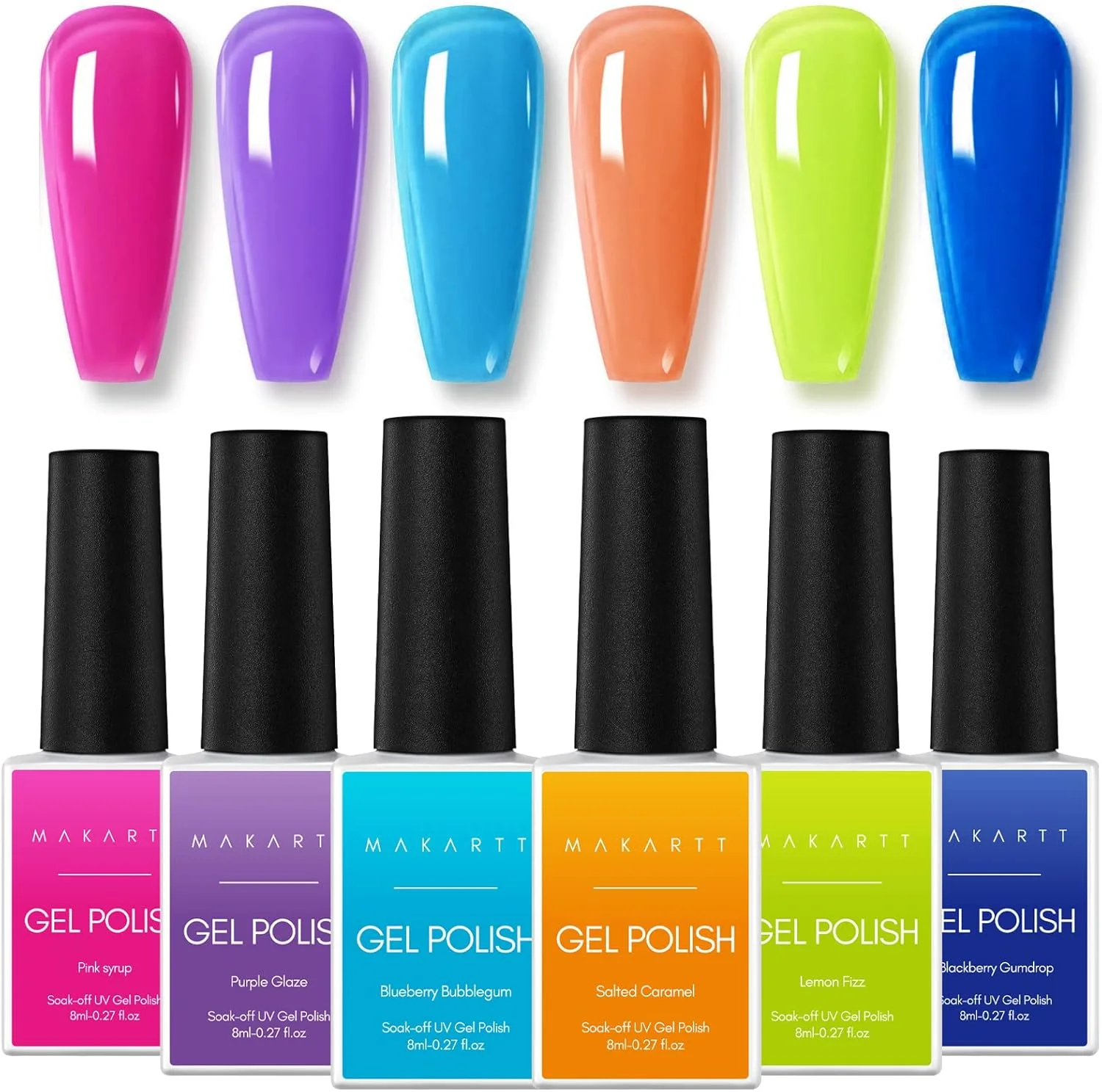 لاک ژل ناخن ماکارت، ست 6 رنگ لاک ژل ناخن صورتی آبی سبز پاستیلی رنگین کمانی بهاری ژله ای 8 میلی لیتر، مناسب طراحی ناخن، مانیکور سالنی و هدیه لاک ژل ناخن ماکارت، ست 6 رنگ لاک ژل ناخن صورتی آبی سبز پاستیلی رنگین کمانی بهاری ژله ای 8 میلی لیتر، مناسب طراحی ناخن، مانیکور سالنی و هدیه