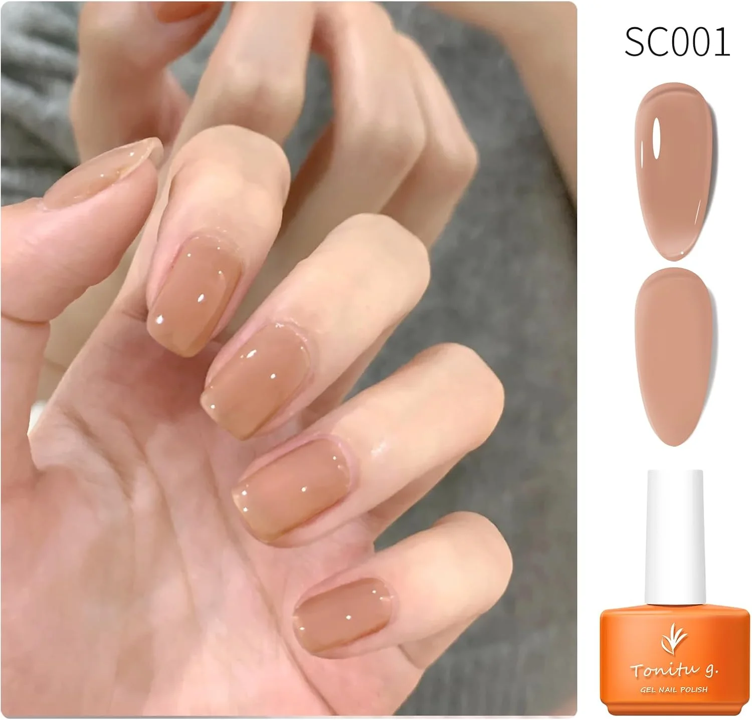 لاک ژل ناخن ژله ای تونیتیو G · 7ml، 30 رنگ، 1 عدد، رنگ صورتی کالباسی ملایم و شفاف، مناسب طراحی ناخن با UV/LED، مناسب برای مانیکور سالنی و طراحی ناخن در خانه، مناسب هدیه… (SC001) لاک ژل ناخن ژله ای تونیتیو G · 7ml، 30 رنگ، 1 عدد، رنگ صورتی کالباسی ملایم و شفاف، مناسب طراحی ناخن با UV/LED، مناسب برای مانیکور سالنی و طراحی ناخن در خانه، مناسب هدیه… (SC001)