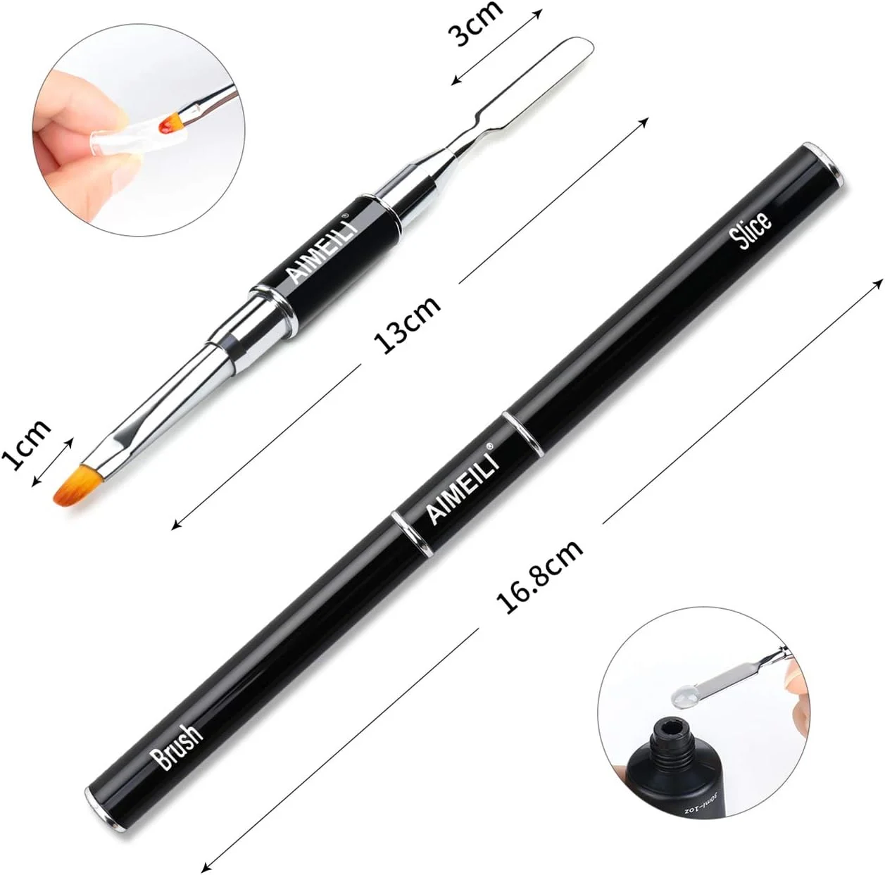 ست ابزار ژل بیلدر AIMEILI، قلم دو طرفه برس و اسلایس ژل بیلدر اکستنشن ناخن، 100 عدد ناخن مصنوعی، 10 عدد استیکر فرم اکستنشن ناخن ست ابزار ژل بیلدر AIMEILI، قلم دو طرفه برس و اسلایس ژل بیلدر اکستنشن ناخن، 100 عدد ناخن مصنوعی، 10 عدد استیکر فرم اکستنشن ناخن