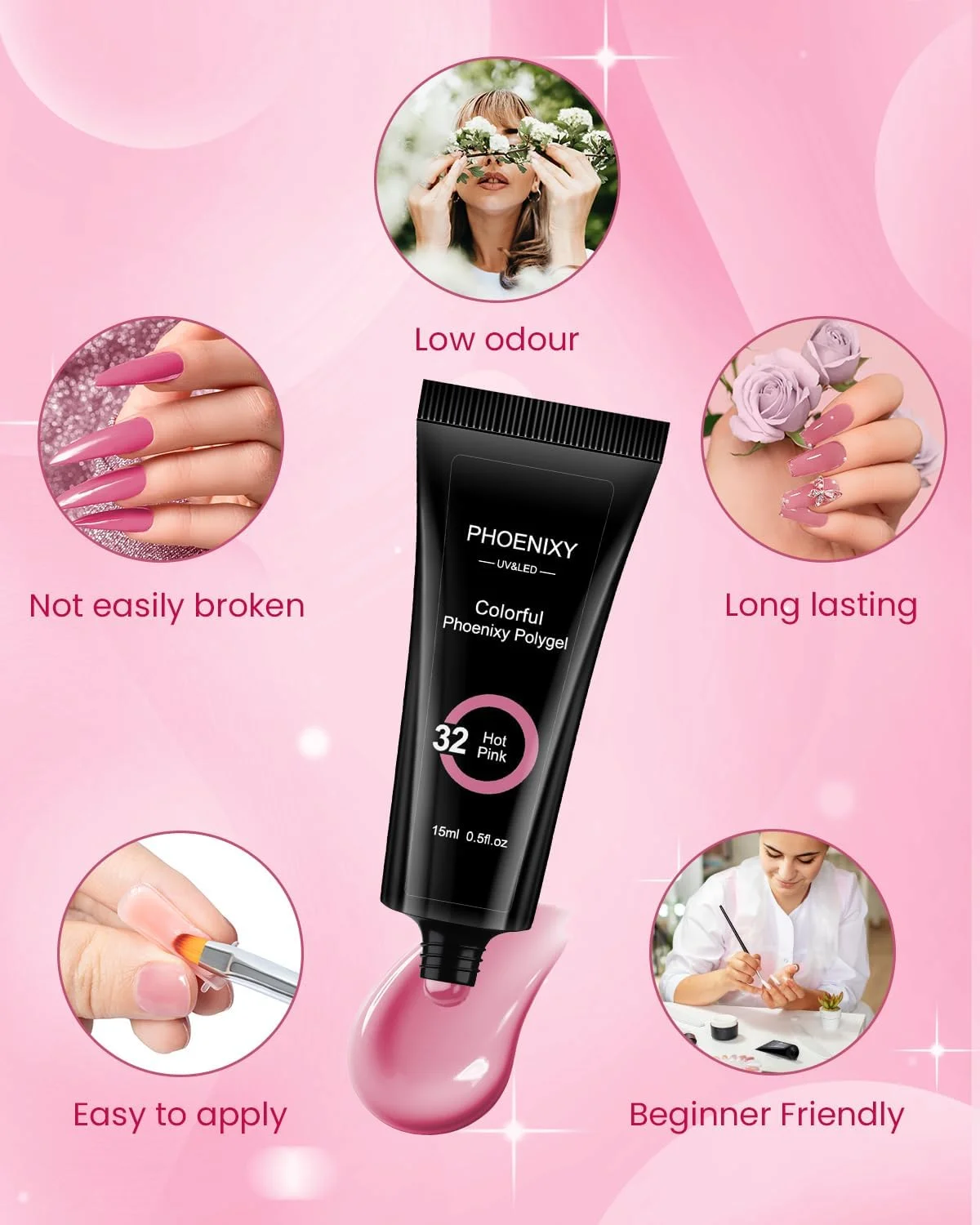 کیت ژل پولی ناخن PHOENIXY، ست ژل پولی ناخن 14 رنگ 15 میلی لیتری، ژل سازنده ناخن صورتی هلویی شفاف، ست هدیه پایه ژل اکستنشن ناخن برای زنان کیت ژل پولی ناخن PHOENIXY، ست ژل پولی ناخن 14 رنگ 15 میلی لیتری، ژل سازنده ناخن صورتی هلویی شفاف، ست هدیه پایه ژل اکستنشن ناخن برای زنان