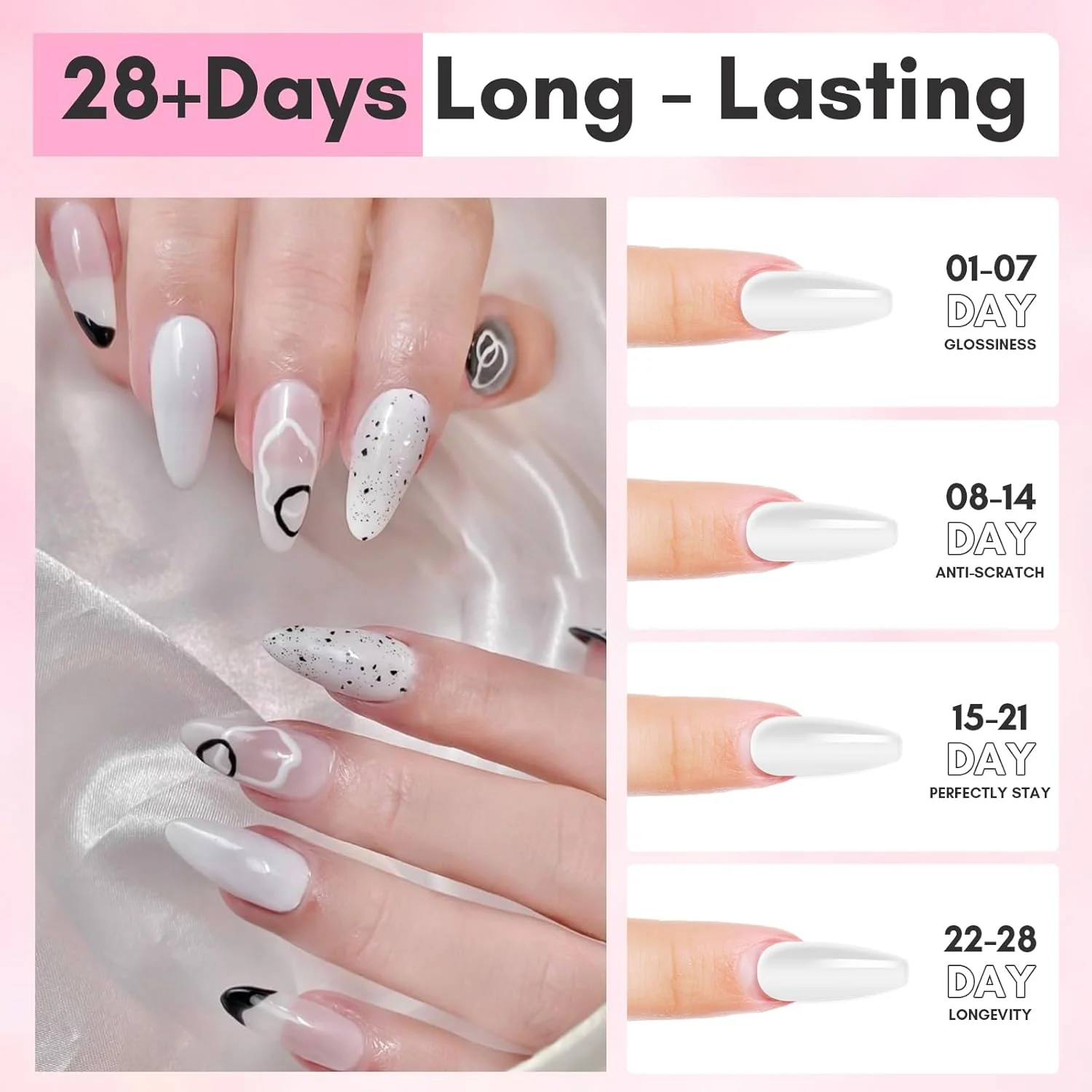 ست آغازین ژل اکستنشن ناخن پلی ماکارت - 50 میلی لیتر ژل سازنده پلی ناخن اکریلیک، ژل اکستندر برای ناخن های ژلی برای اکستنشن ناخن، تقویت ناخن، دکوراسیون هنر ناخن، شفاف + رگه ای از سفید ست آغازین ژل اکستنشن ناخن پلی ماکارت - 50 میلی لیتر ژل سازنده پلی ناخن اکریلیک، ژل اکستندر برای ناخن های ژلی برای اکستنشن ناخن، تقویت ناخن، دکوراسیون هنر ناخن، شفاف + رگه ای از سفید