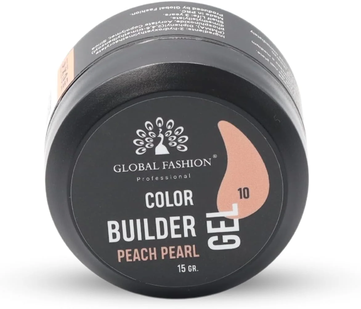 ژل بیلدر رنگی حرفه ای گلوبال فشن 15 گرمی با 13 رنگ: هنرمند ناخن درونی خود را با این ابزار مجسمه سازی و رنگ آمیزی ناخن همه کاره آزاد کنید (10 هلویی مرواریدی) ژل بیلدر رنگی حرفه ای گلوبال فشن 15 گرمی با 13 رنگ: هنرمند ناخن درونی خود را با این ابزار مجسمه سازی و رنگ آمیزی ناخن همه کاره آزاد کنید (10 هلویی مرواریدی)