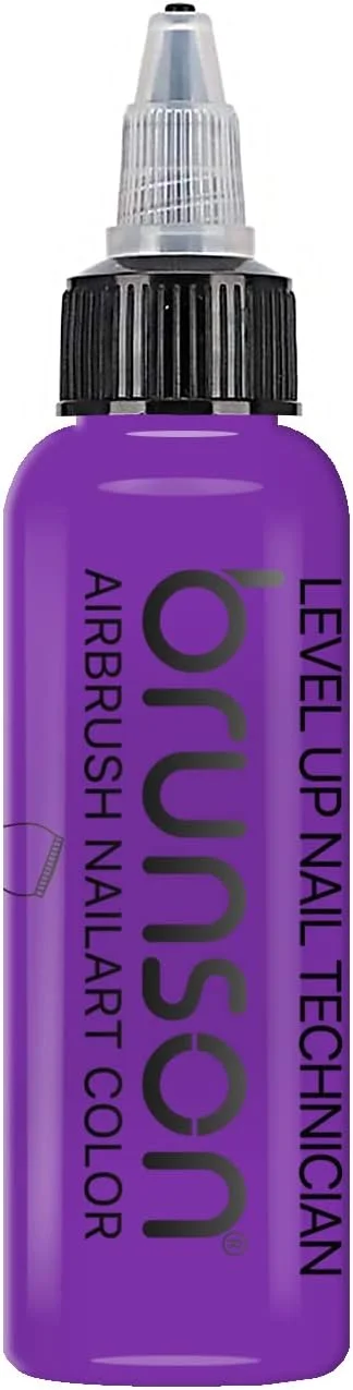 جوهر طراحی ناخن برانسون، رنگ ایربراش، رنگ اکریلیک، لاک ناخن/رنگدانه برای مدل، سرگرمی، صنایع دستی، چرم و نقاشی کفش، استنسیل ناخن، رنگ ایربراش طراحی ناخن BAP15 بنفش (60 میلی لیتر)