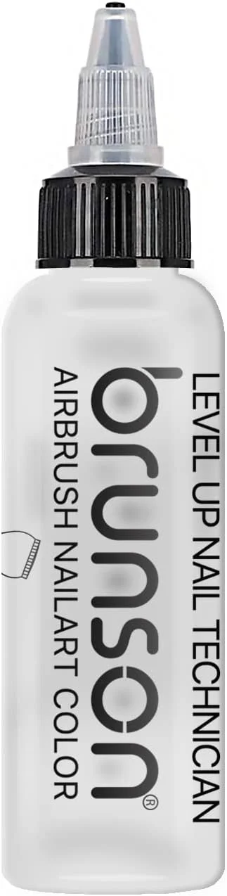 جوهر طراحی ناخن Brunson، رنگ ایربراش، رنگ اکریلیک، لاک ناخن/پیگمنت برای مدل، سرگرمی، صنایع دستی، چرم و نقاشی کفش، شابلون ناخن، رنگ ایربراش ناخن BAC15 پاک کننده (15 میلی لیتر)