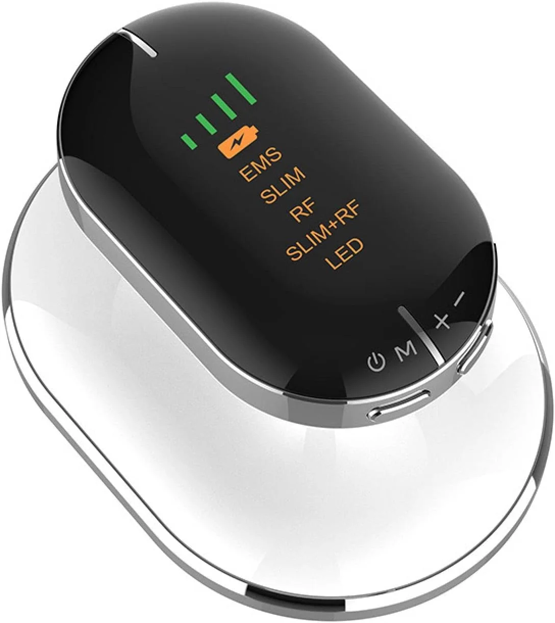 دستگاه ماساژ لاغری بدن با فرکانس رادیویی، دستگاه فرم دهی و لاغری ای ام اس، ابزار ماساژ زیبایی کاهش وزن پوست ال ای دی - سفید