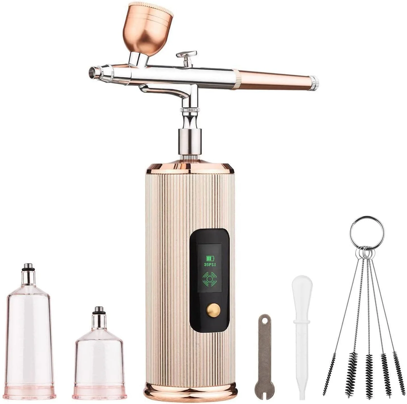 ایربراش شارژی - ایربراش شارژی قابل حمل با نازل 0.3 میلی متری | ایربراش دستی برای مدل، مینیاتور، ناخن، هنر، آرایشگری ایربراش های کوچک قابل حمل