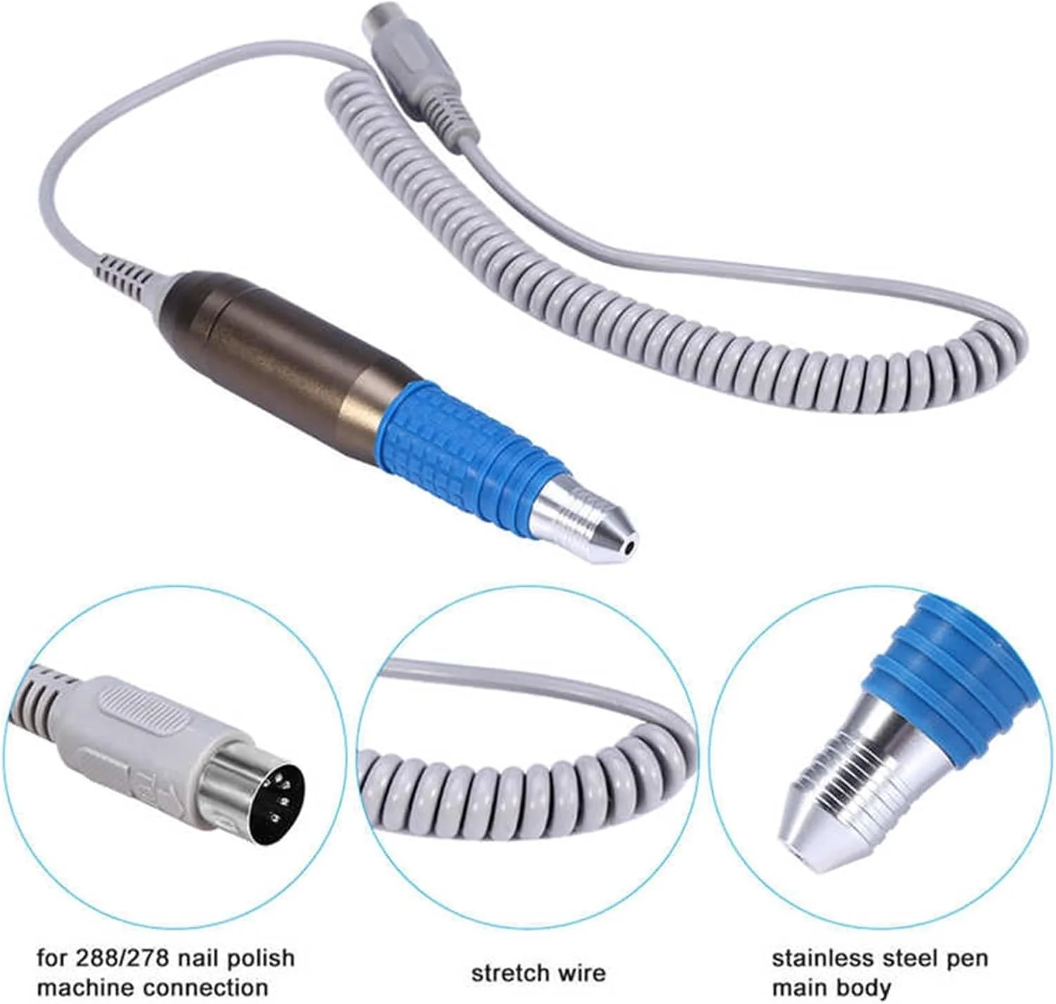 دسته قلمی دستگاه سوهان برقی ناخن با سرعت 35000 دور در دقیقه، مناسب برای پولیش و مانیکور پدیکور دسته قلمی دستگاه سوهان برقی ناخن با سرعت 35000 دور در دقیقه، مناسب برای پولیش و مانیکور پدیکور