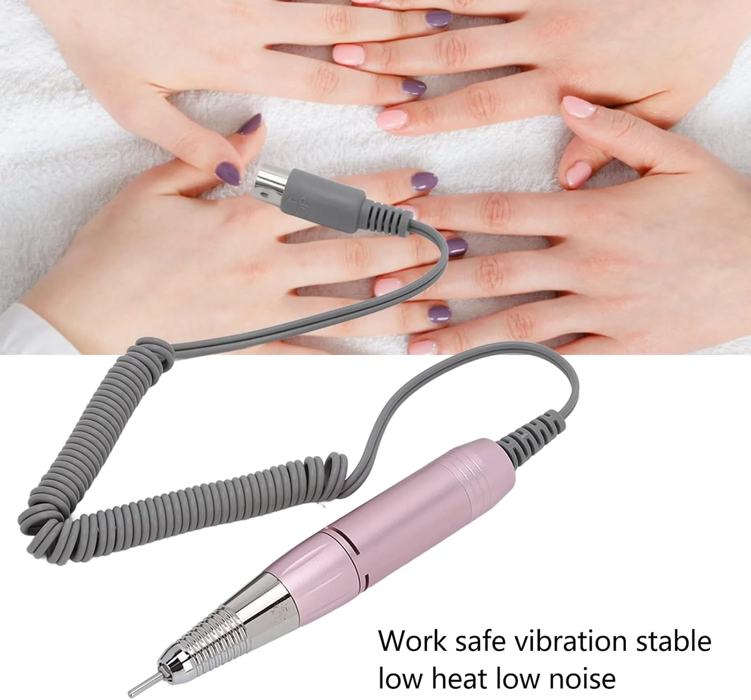 دسته دستگاه مانیکور ناخن، دسته صورتی قابل تنظیم 0-3000 دور در دقیقه، قطعه جایگزین فلزی برقی سوهان ناخن، لوازم جانبی پرداخت پدیکور مناسب برای اکثر دستگاه های مانیکور ناخن دسته دستگاه مانیکور ناخن، دسته صورتی قابل تنظیم 0-3000 دور در دقیقه، قطعه جایگزین فلزی برقی سوهان ناخن، لوازم جانبی پرداخت پدیکور مناسب برای اکثر دستگاه های مانیکور ناخن