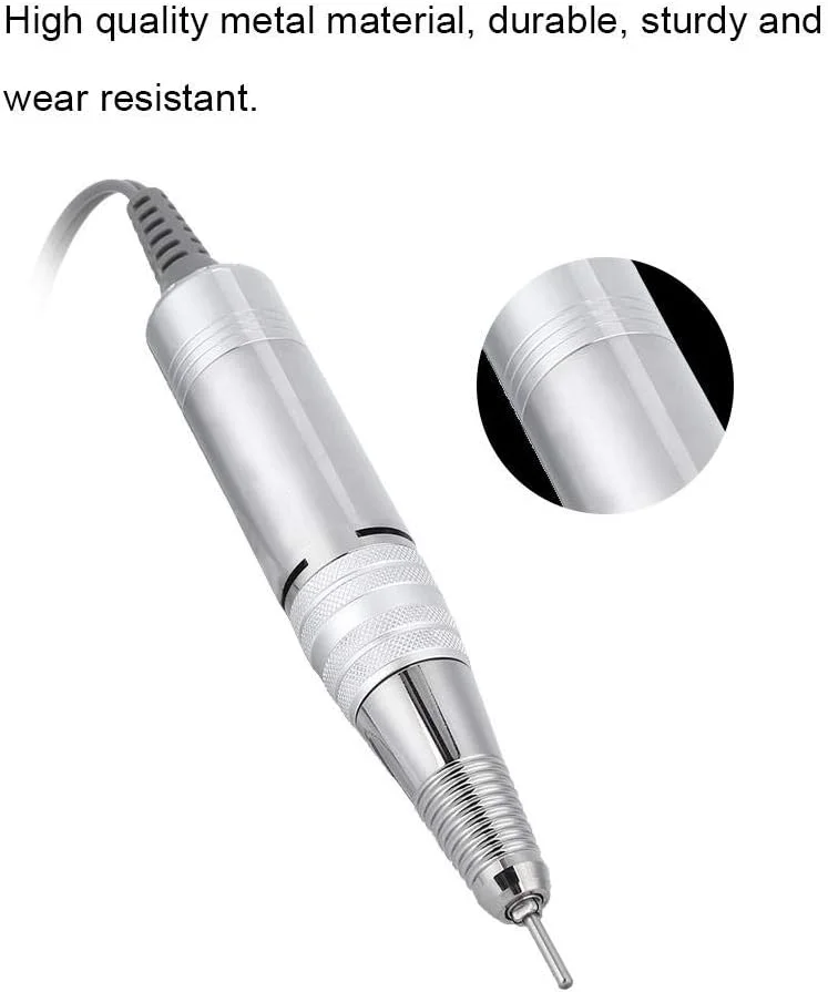 دسته جایگزین دریل ناخن مانیکور 35000 دور در دقیقه، هندپیس برای دستگاه پولیش ناخن برقی