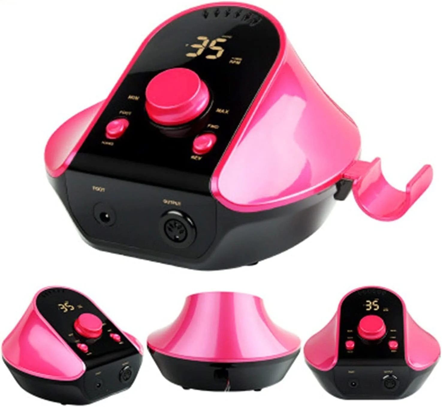 دستگاه سوهان برقی ناخن TISTIK، ۳۵۰۰۰ دور در دقیقه، حرفه ای، با دسته فلزی و فرزهای پرداخت، مناسب برای طراحی ناخن (رنگ: آبی)