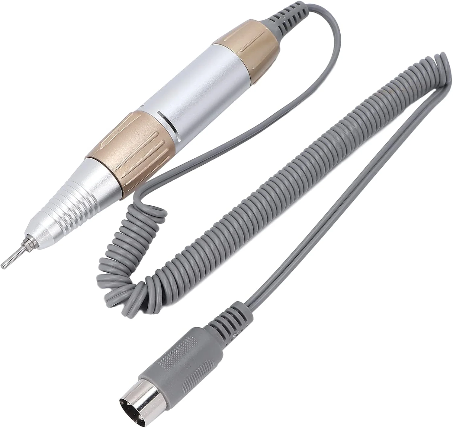 قلم دسته دریل ناخن برقی - قطعه جایگزین دسته دریل ناخن، صدای کم، حرارت کم، دسته دستگاه پولیش و سنگ زنی هنر ناخن، دسته قلم دریل سوهان ناخن مانیکور برای سالن خانگی