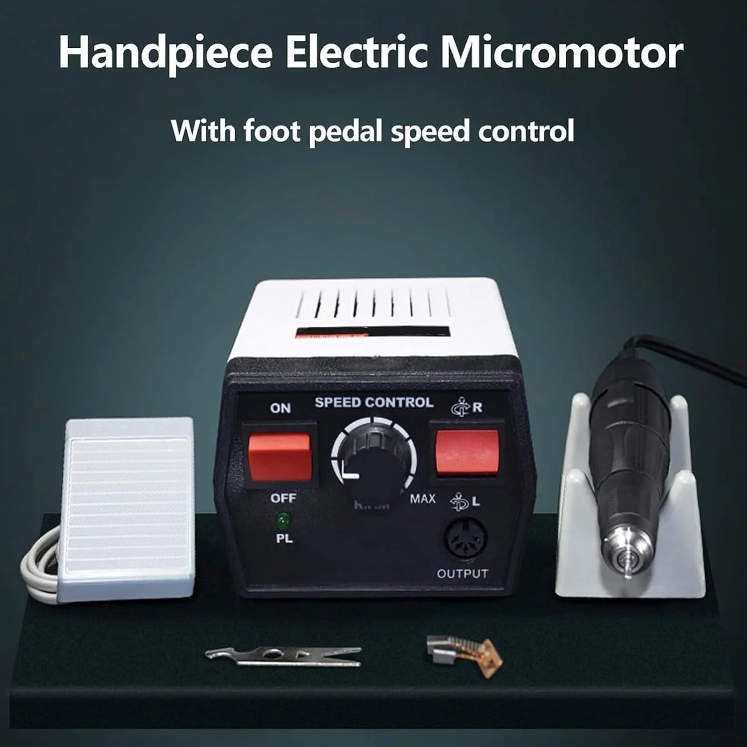 دستگاه سوهان برقی ناخن، دستگاه حرفه ای سوهان ناخن، تجهیزات حکاکی با پدال پا برای کارهای هنری، پولیشر میکروموتور برقی دندانپزشکی، برای استفاده در منزل و سالن